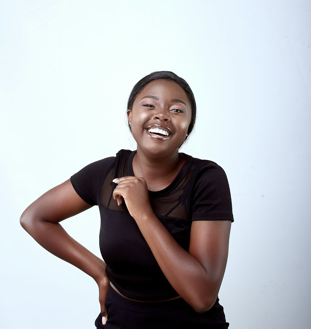 Professional woman trainer smiling